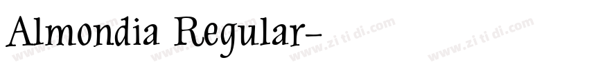 Almondia Regular字体转换
